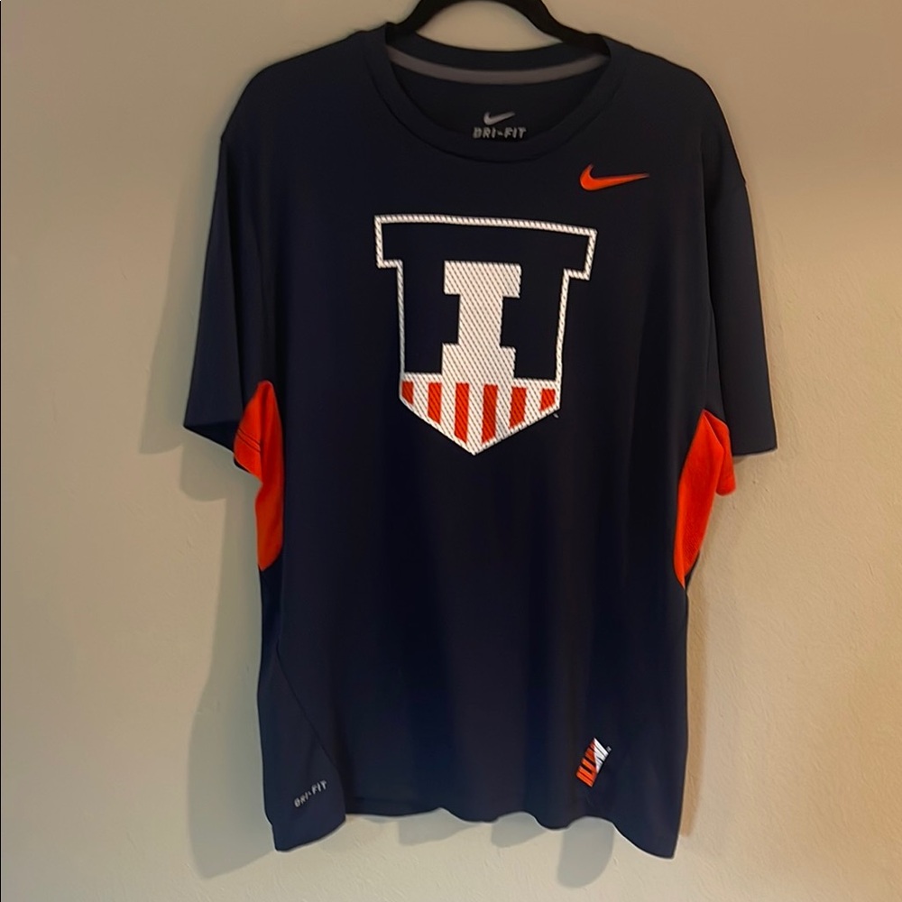 Illinois Fighting Illini Nike Logo - Navy